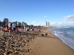 スペイン-バルセロナの海