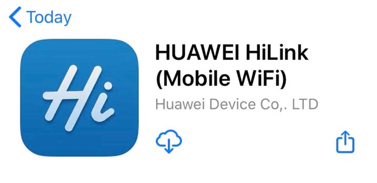 HUAWEI HiLinkアプリ